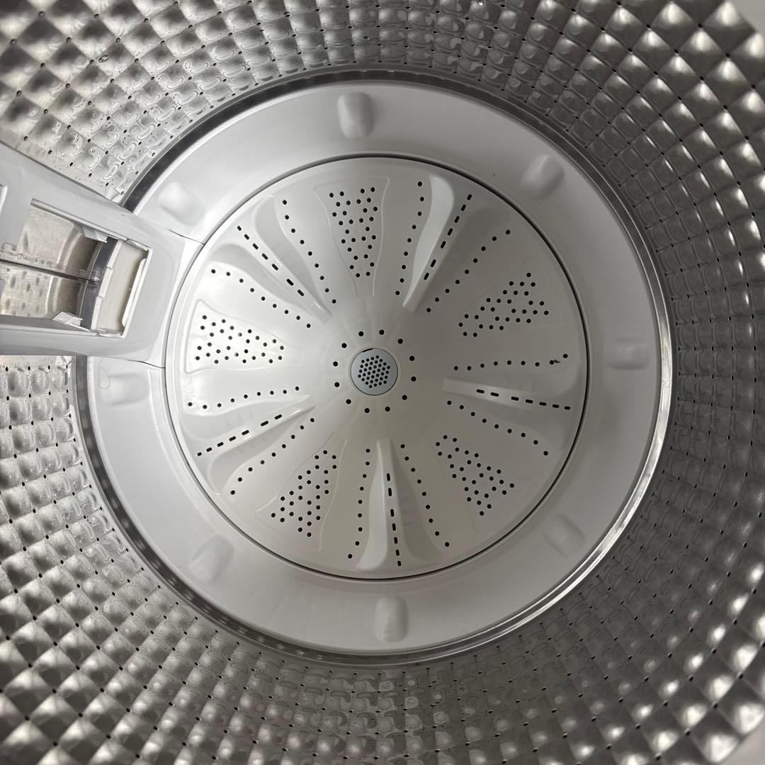 極美品 ELSONIC 2024年製 洗濯機 しわケア脱水 簡易乾燥機能付