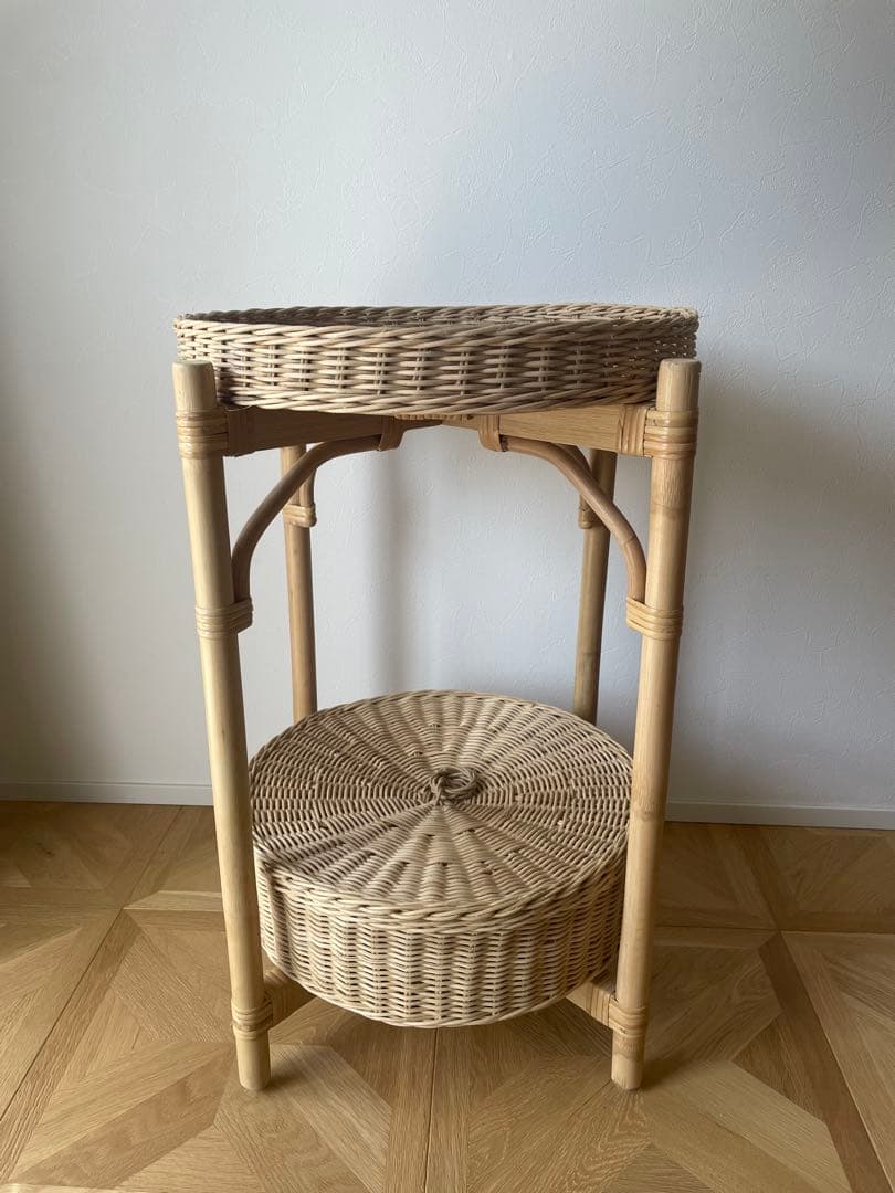 ikea ラタン　サイドテーブル　TOLKNING トルクニング