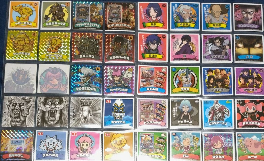 ユニバカ　サミフェス　シール198枚ユニバ・サミー実機ヒストリー、コラボトランプ