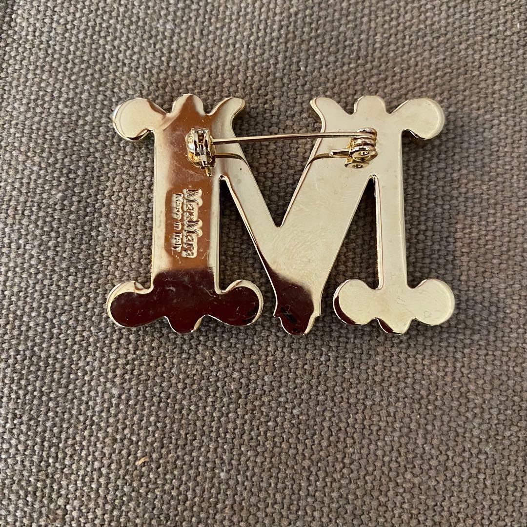 M*l様 MAX MARA マックスマーラ ブローチ ゴールド レディース
