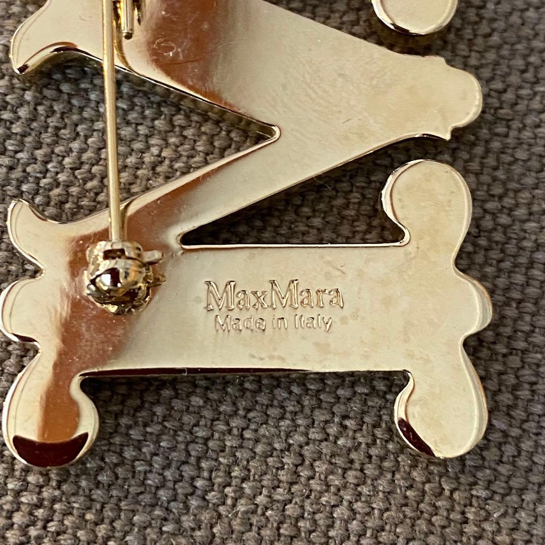 M*l様 MAX MARA マックスマーラ ブローチ ゴールド レディース