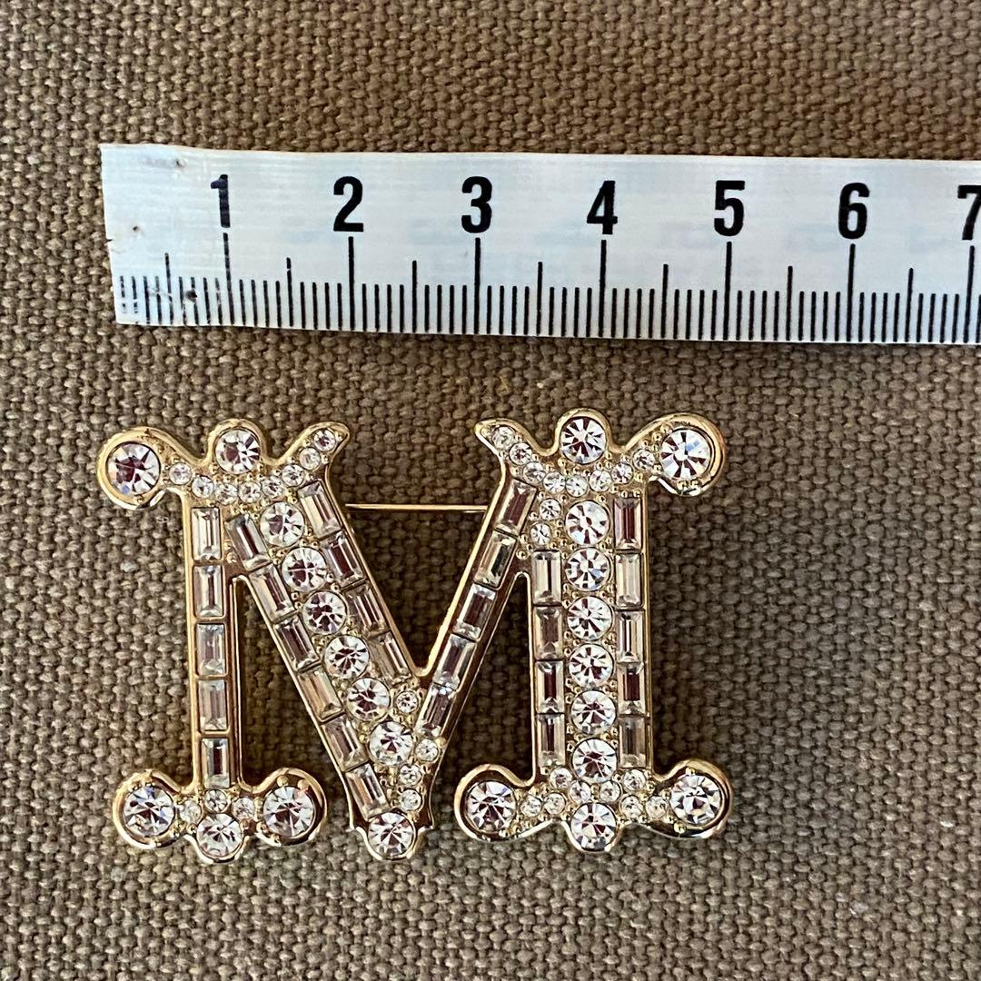 M*l様 MAX MARA マックスマーラ ブローチ ゴールド レディース