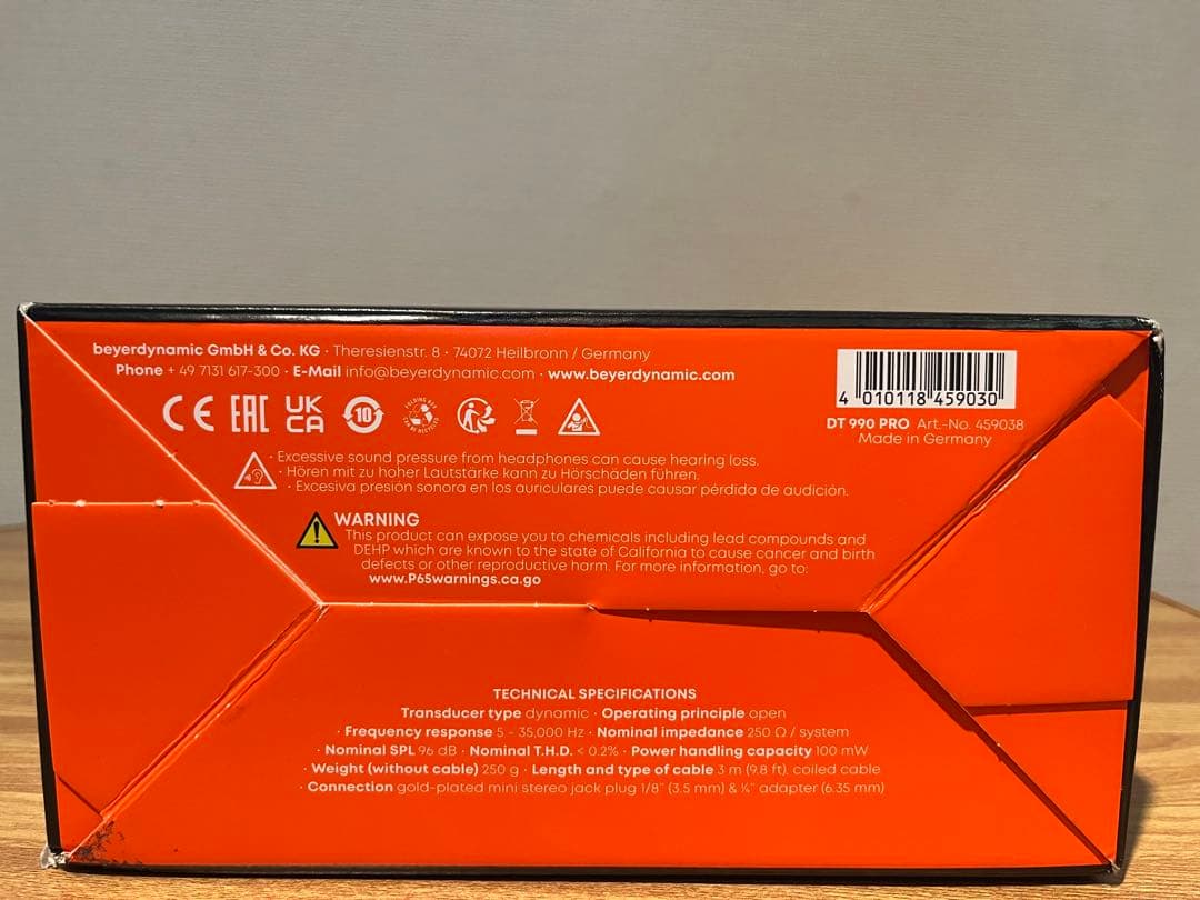 ベイヤーダイナミックbeyerdynamic DT990 PRO 250 OHM