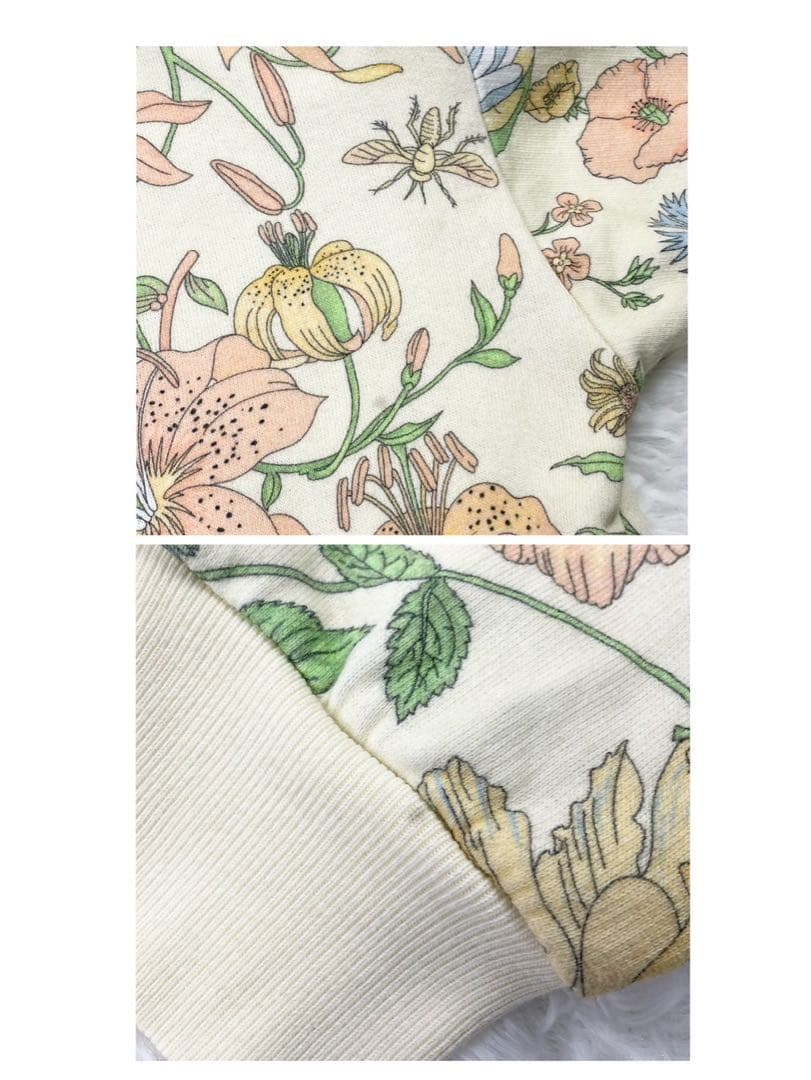 GUCCI グッチ キッズトレーナー 刺繍 GG フラワー テニス柄 サイズ6
