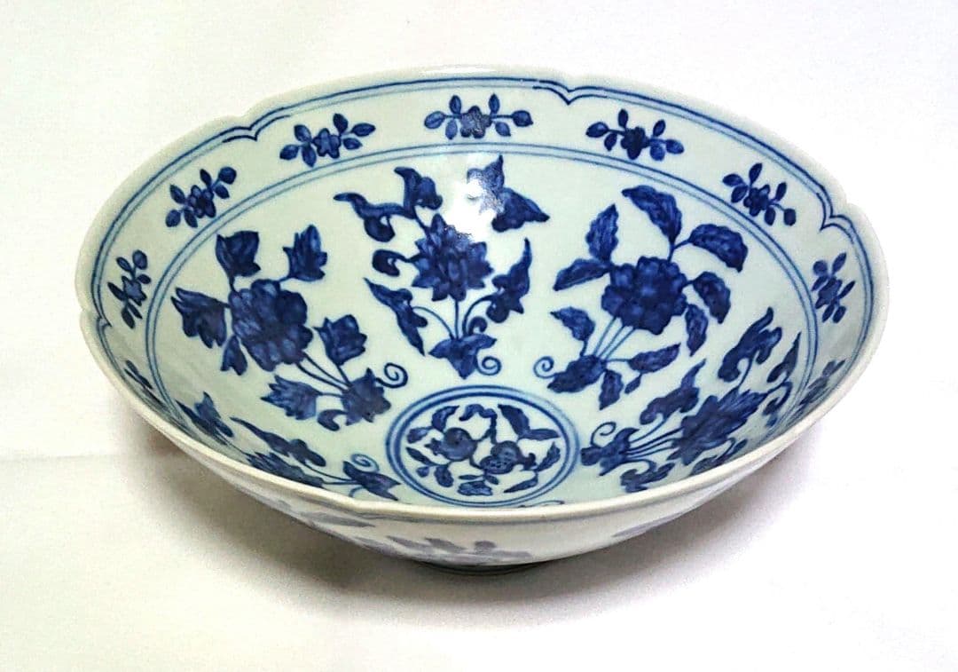 中国古陶磁器染付鉢A391