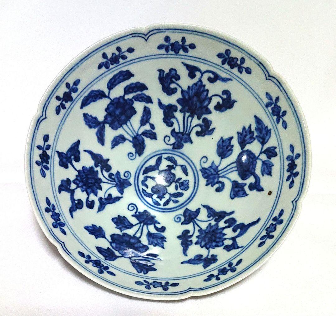 中国古陶磁器染付鉢A391