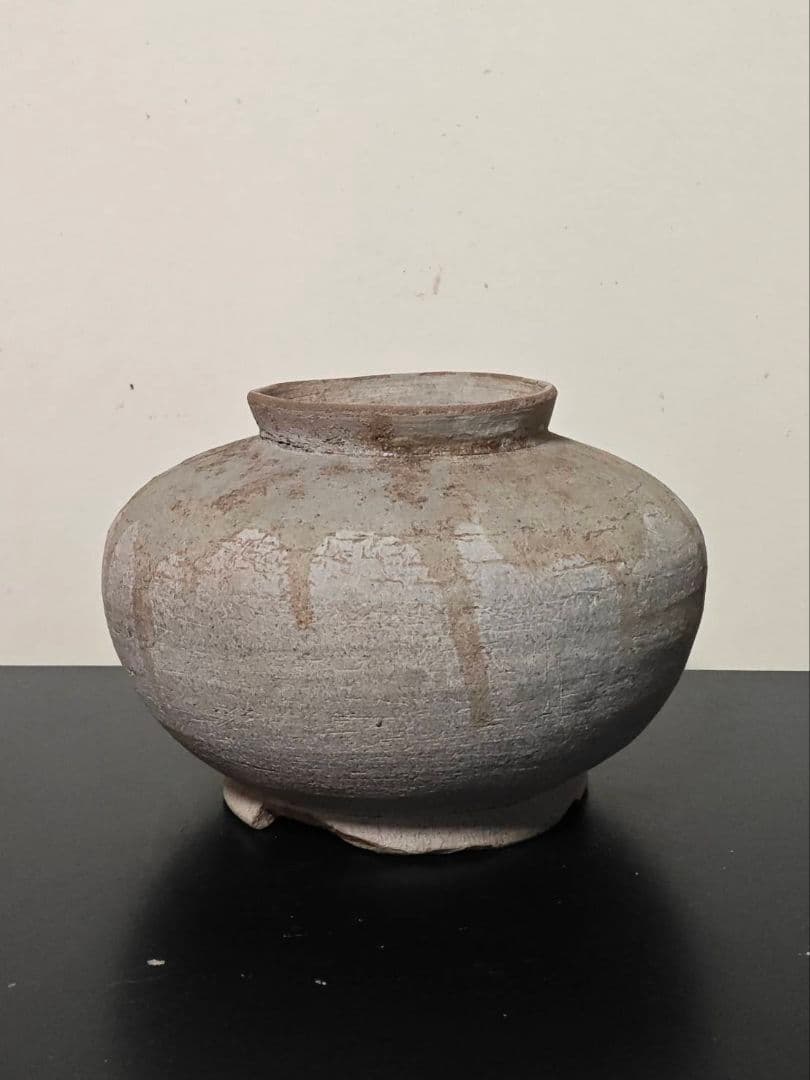 猿投薬壺　須恵器　白瓷　初源灰釉陶器　奈良時代　飛鳥　白鳳　古代　日本の美　稀少