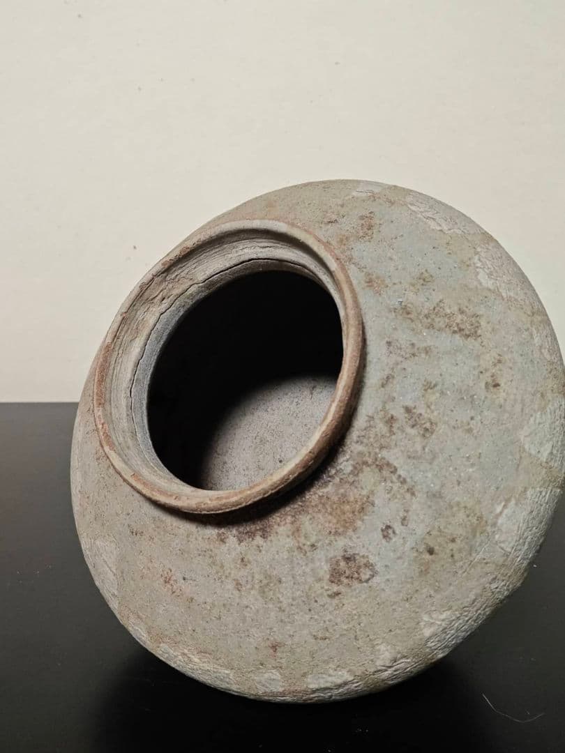 猿投薬壺　須恵器　白瓷　初源灰釉陶器　奈良時代　飛鳥　白鳳　古代　日本の美　稀少