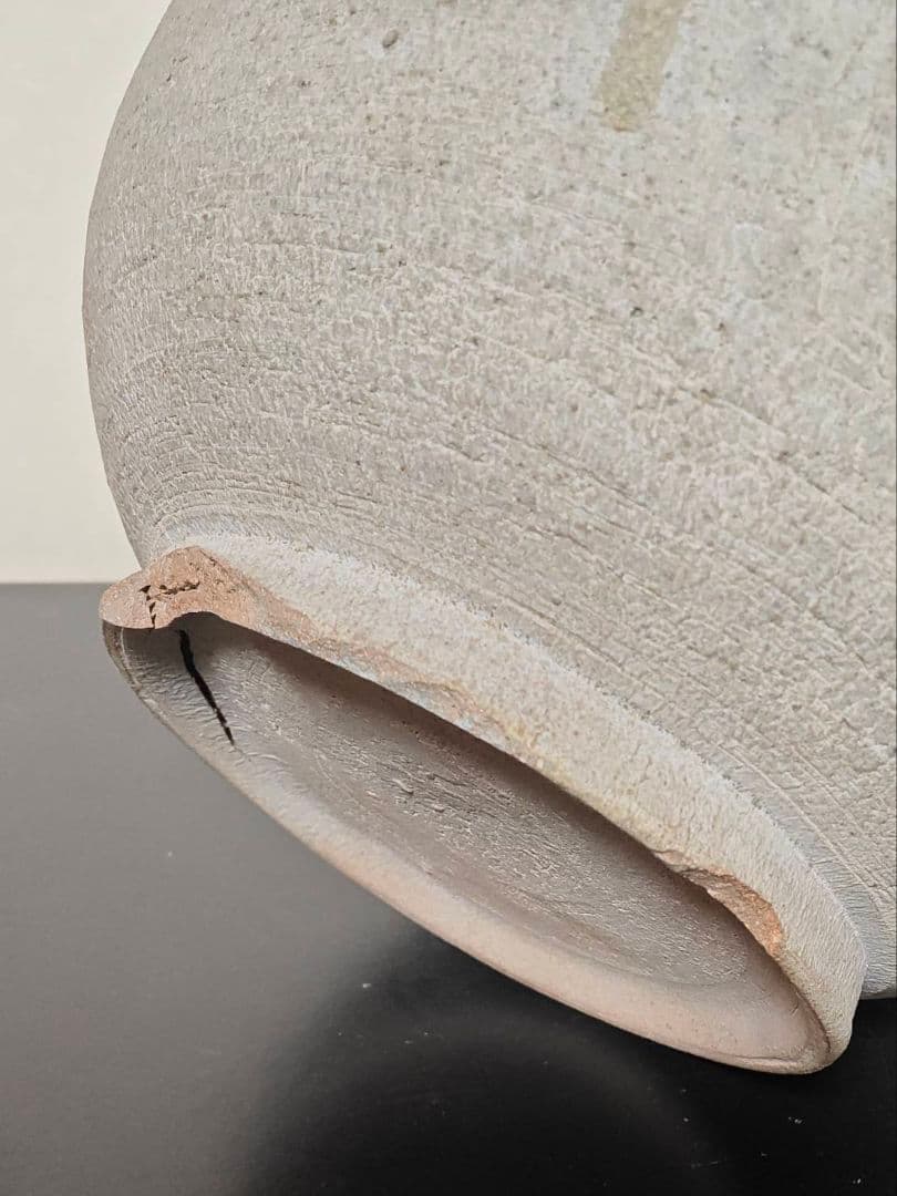 猿投薬壺　須恵器　白瓷　初源灰釉陶器　奈良時代　飛鳥　白鳳　古代　日本の美　稀少