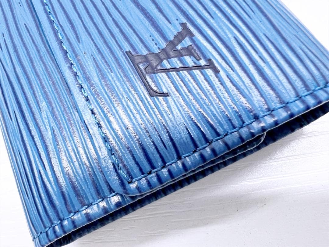 美品　ルイヴィトン　エピ　ミュルティクレ6　キーケース トレドブルー