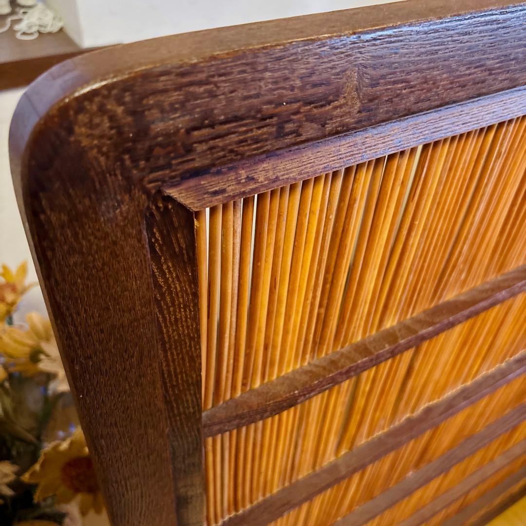 専用！和家具 高級和風伝統ヨシ入り衝立 1枚立てパーテーション 茶道具　間仕切り