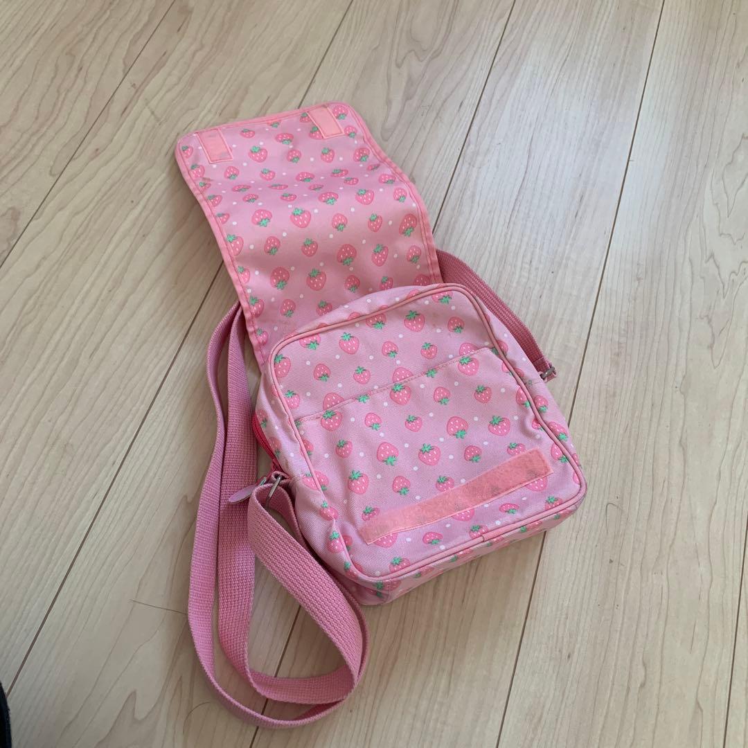 激レア　平成　サンリオ　ぷちぷちわんこ いちご柄　ショルダーバッグ　2002年