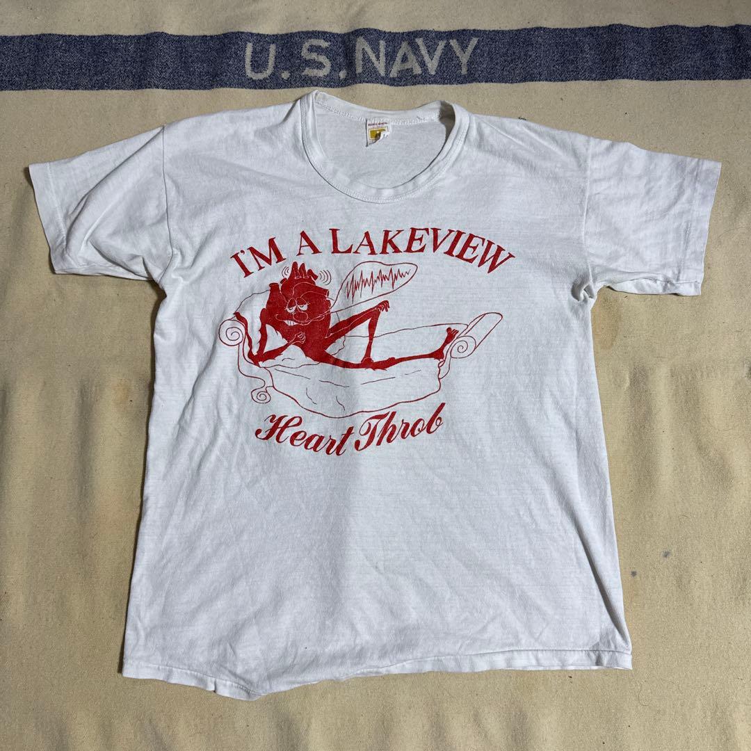 60s〜70s Russell モンスタープリント　ヴィンテージTシャツ　タバコ