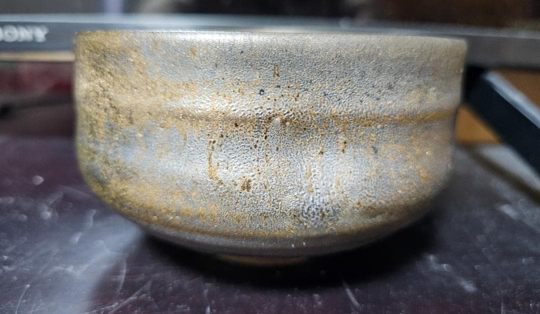 幕末から明治の布志名焼 金流し茶碗 珍品です