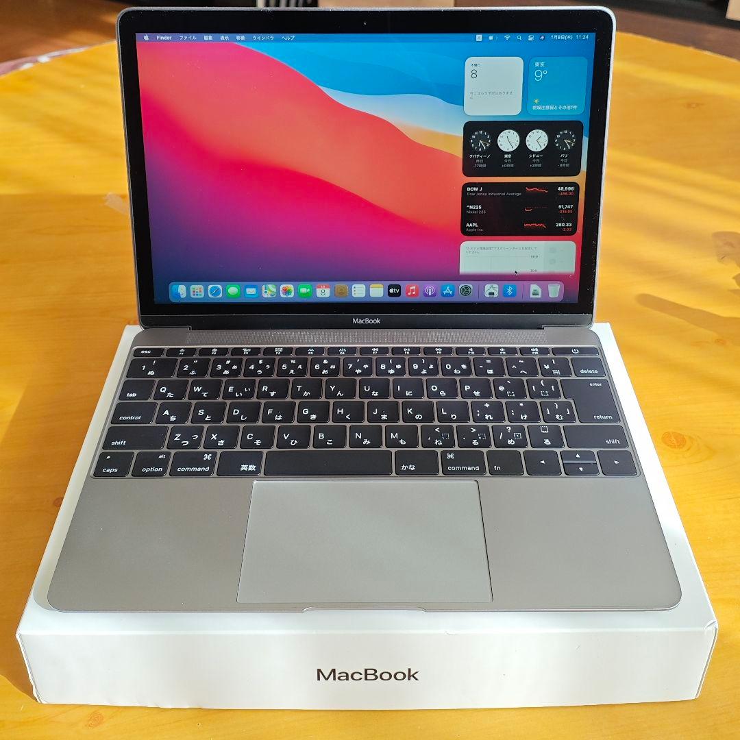 【バッテリー正常】Macbook 12インチ 2016 8G 250GB