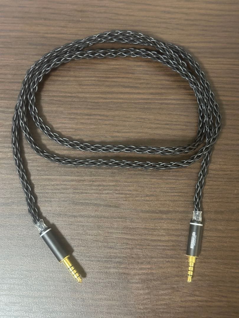 NOBUNAGA Labs 黒龍ヘッドホンケーブル 3.5mm 4.4mm