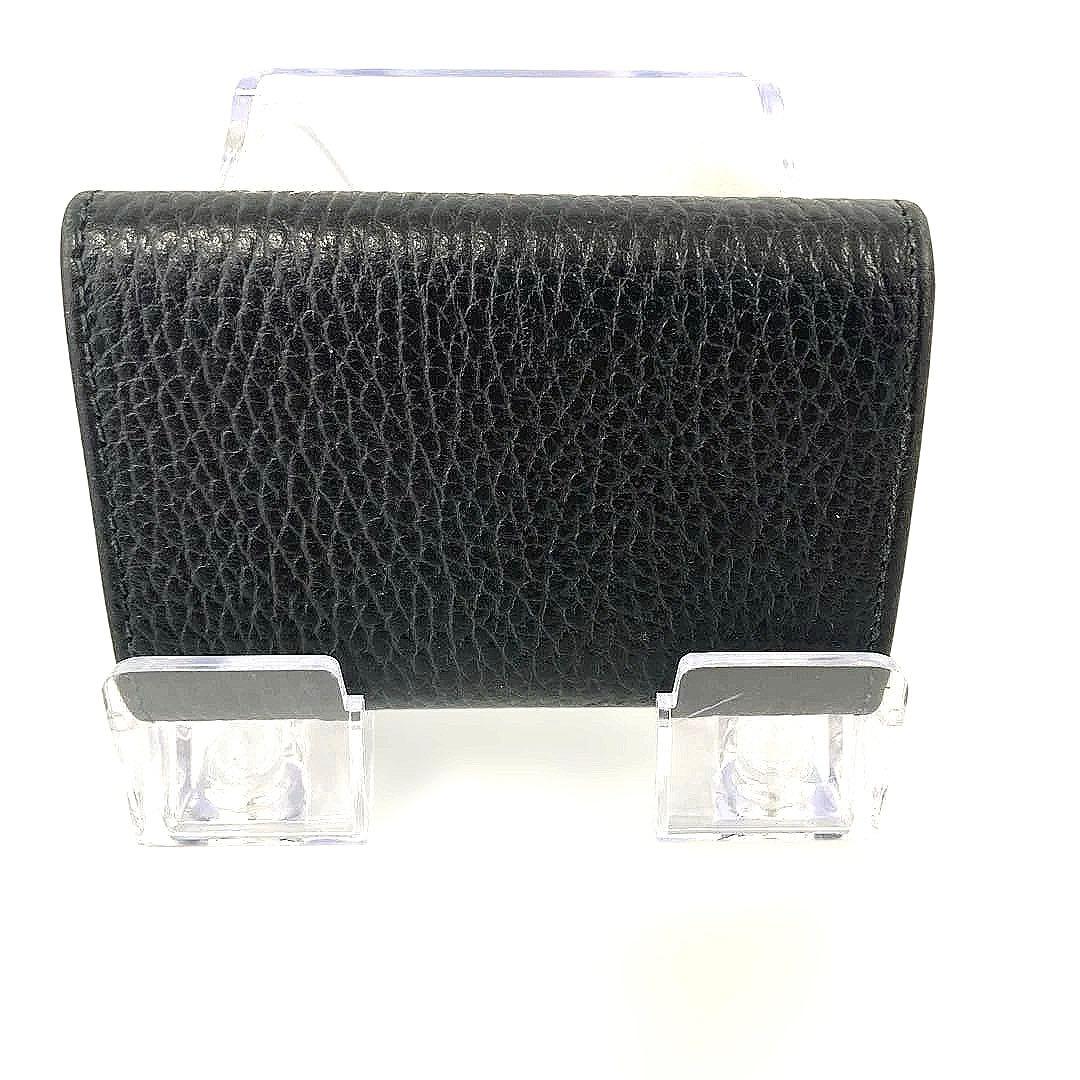 【極美品】GUCCI グッチ GGマーモント 6連キーケース ブラック レザー