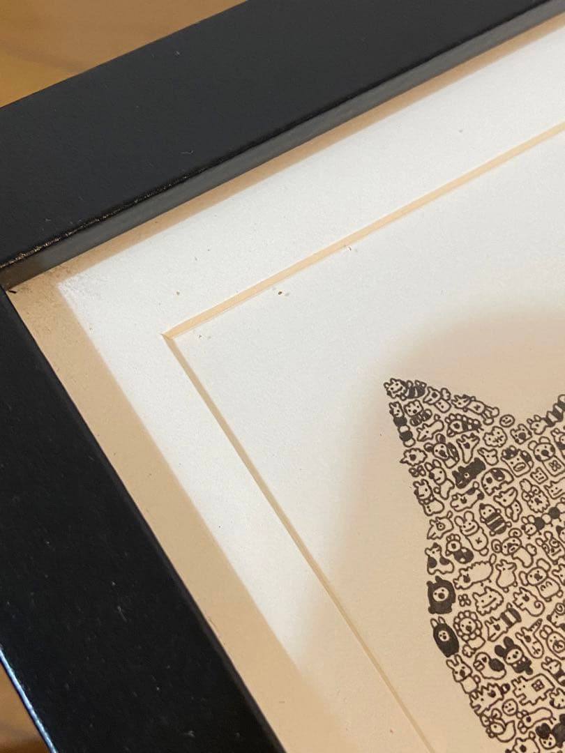 佐藤明日香　ボールペン画　「CATS（小）」