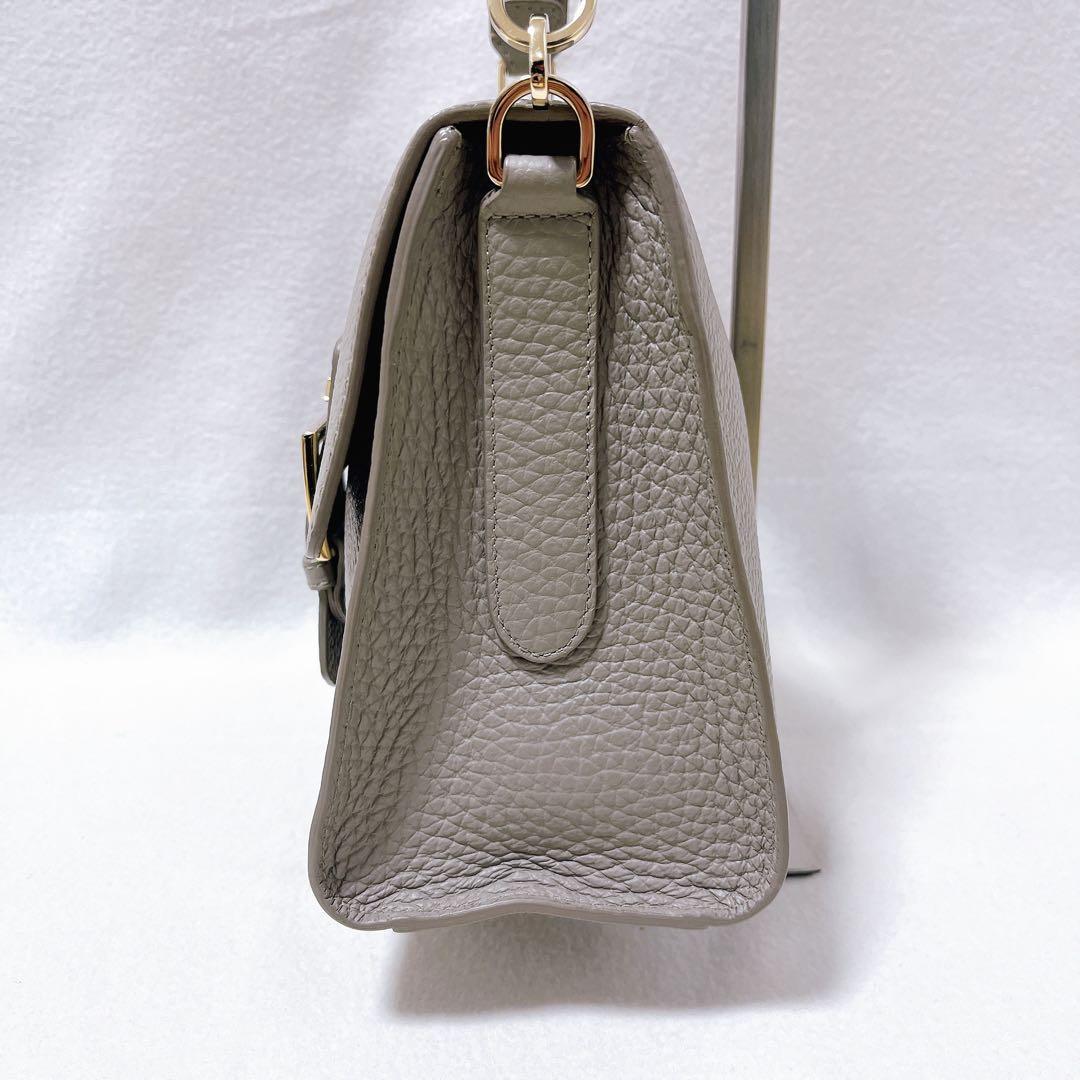 ぽんフルラ FLO フロー 2way ショルダー ハンドバッグ グレー