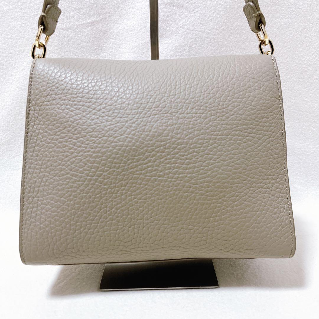 ぽんフルラ FLO フロー 2way ショルダー ハンドバッグ グレー