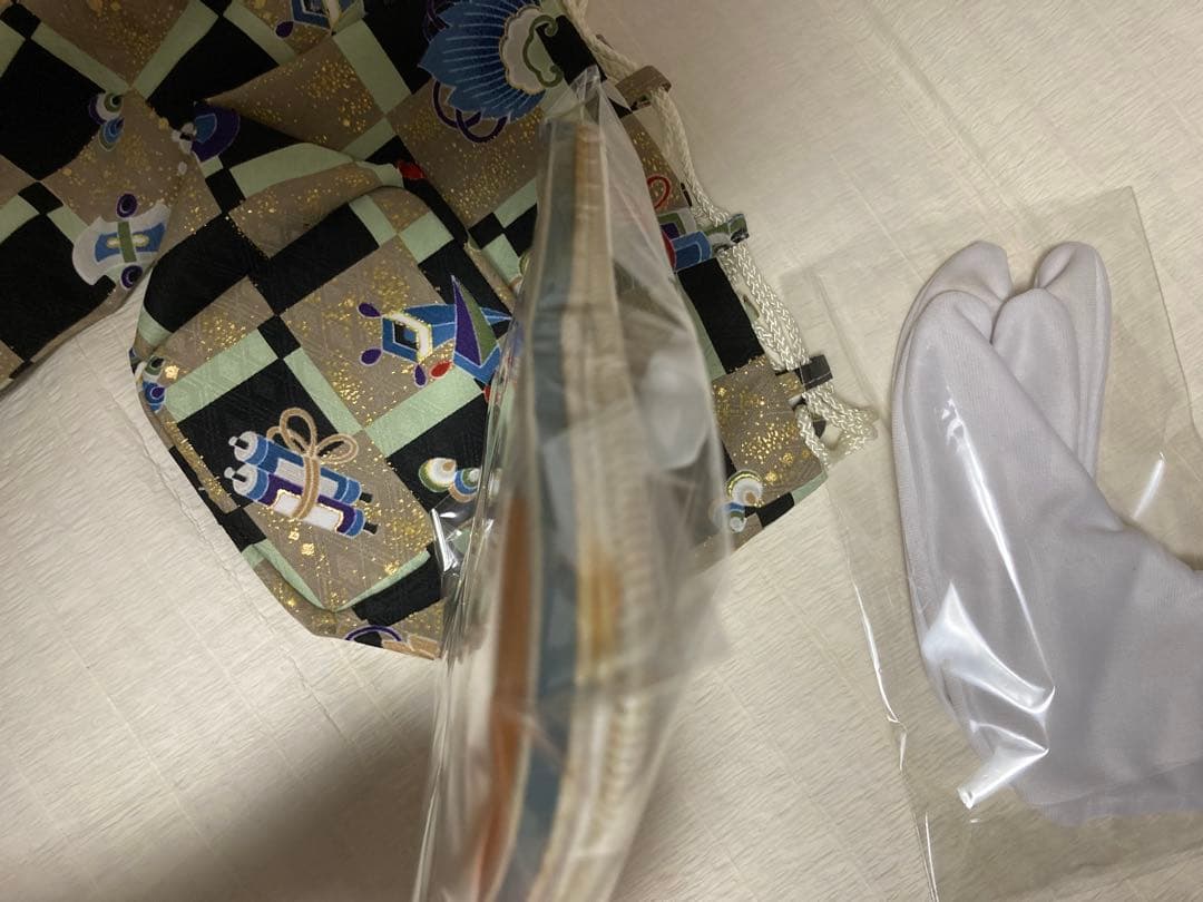 3歳　男の子　七五三フルセット　着物・被布・長襦袢・草履・足袋・袋付き