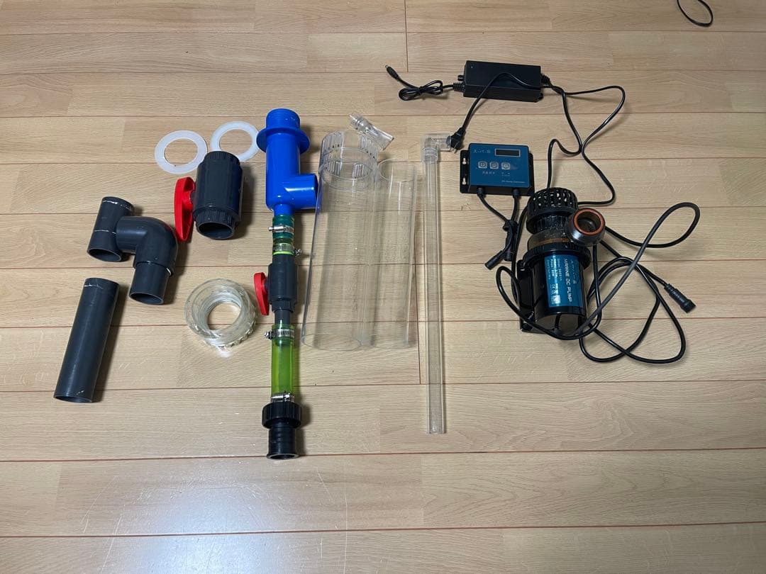 ☆d50bページ☆90cmオーバーフロー水槽 透明ガラス製 dcポンプ付き