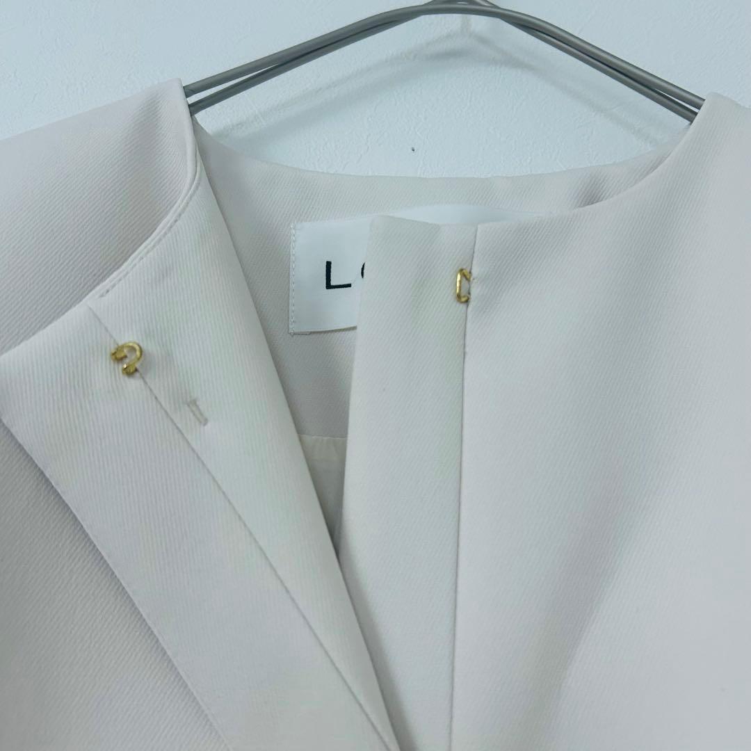 未使用級✨LOUNIE ルーニィ　ノーカラーコート　　38 ウォッシャブル