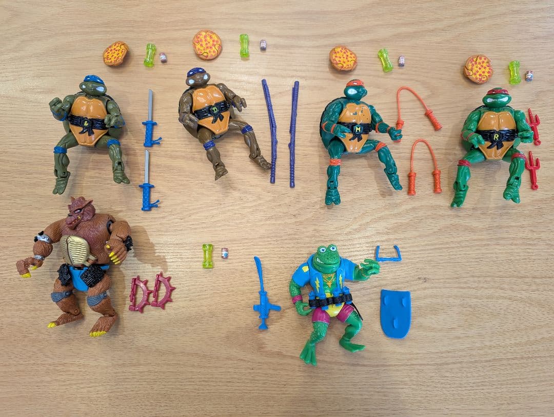 ミュータント・タートルズ フィギュア6体セット