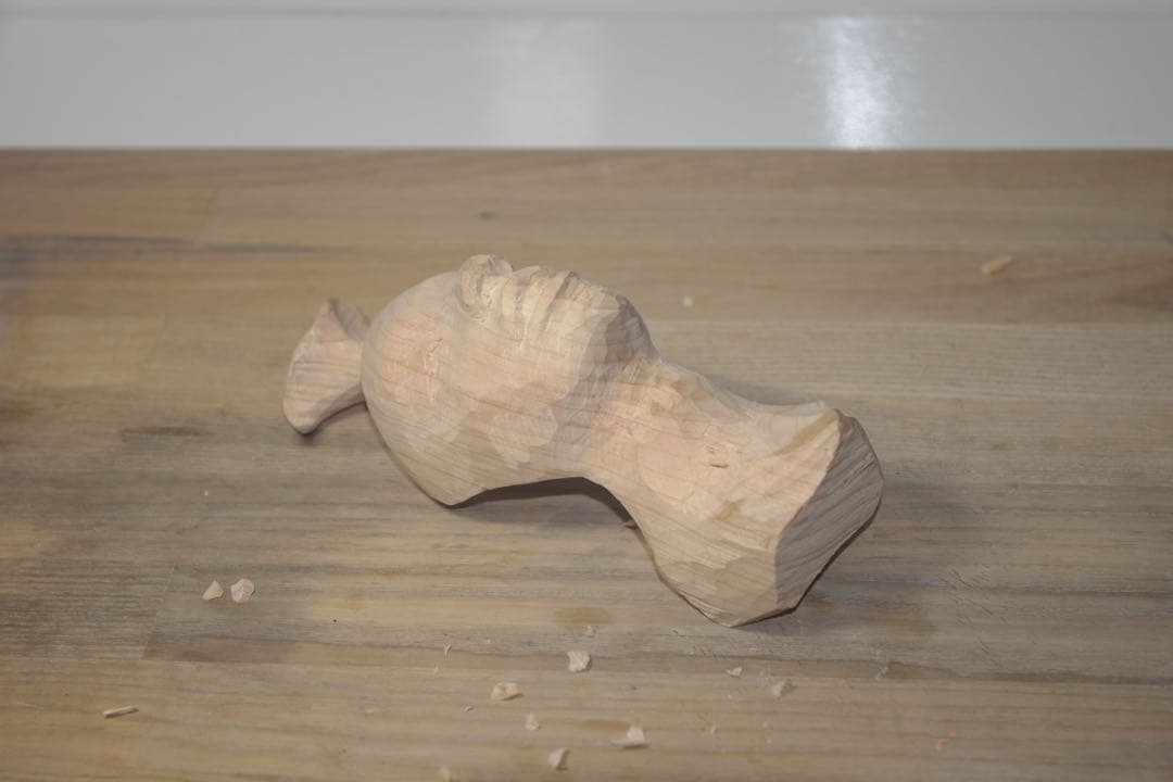 木製 彫刻 人の顔