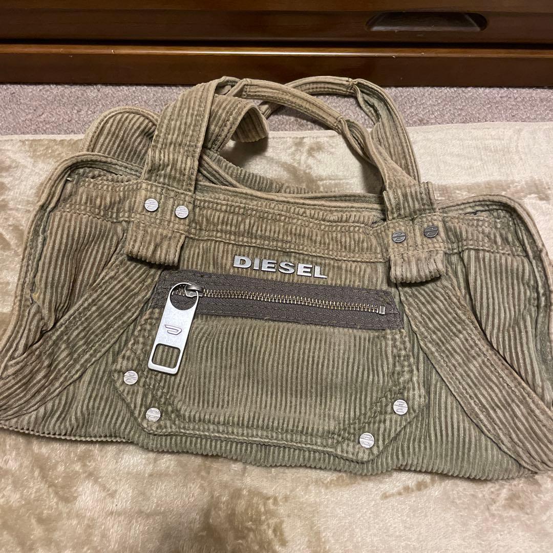 DIESEL コーデュロイ ハンドバッグ