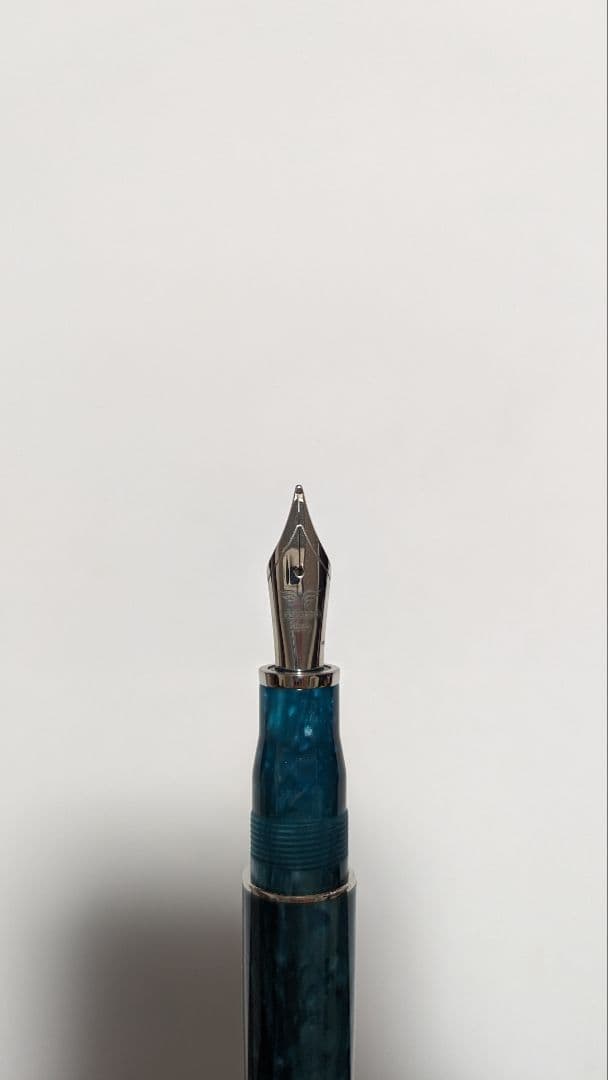 レオナルド フローレグランデ エメラルドブルー 万年筆 スチールニブ 太字