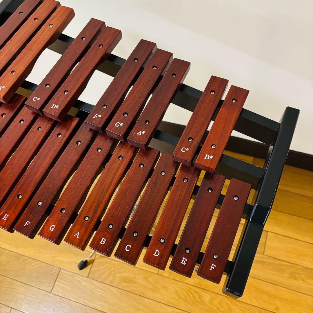 美品Enhong 25音 卓上木琴 マレット、スタンドケース付き　送料込み