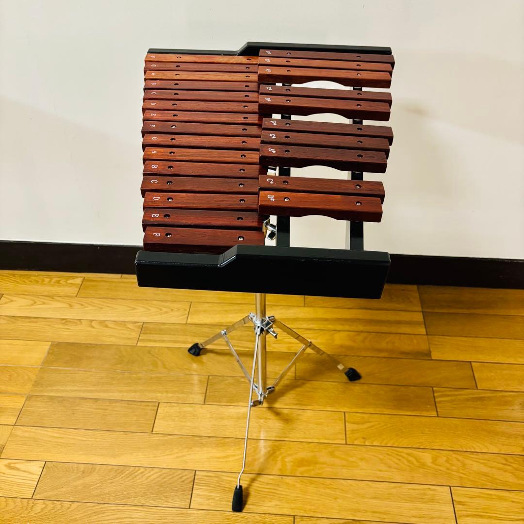 美品Enhong 25音 卓上木琴 マレット、スタンドケース付き　送料込み