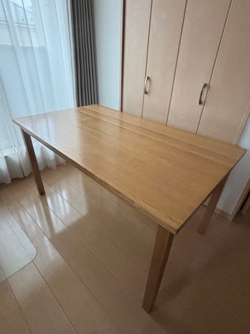 無印良品　タモ材　ダイニングテーブル