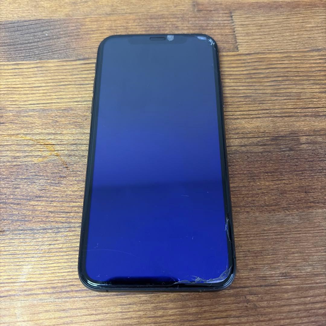 iPhone XS スペースグレ 64GB SIMフリー　純正充電器 イアフォン