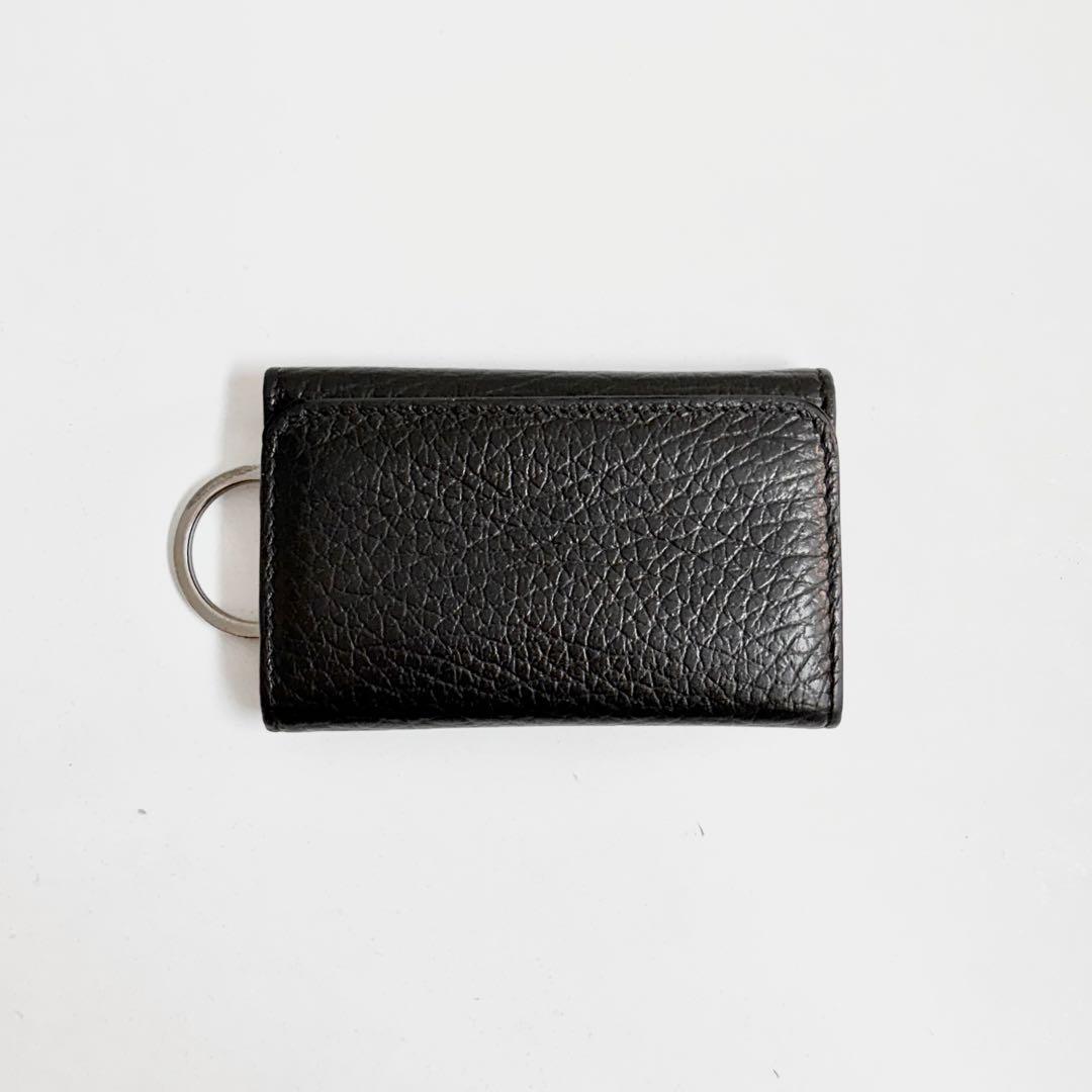 Maison Margiela ブラック レザー キーケース