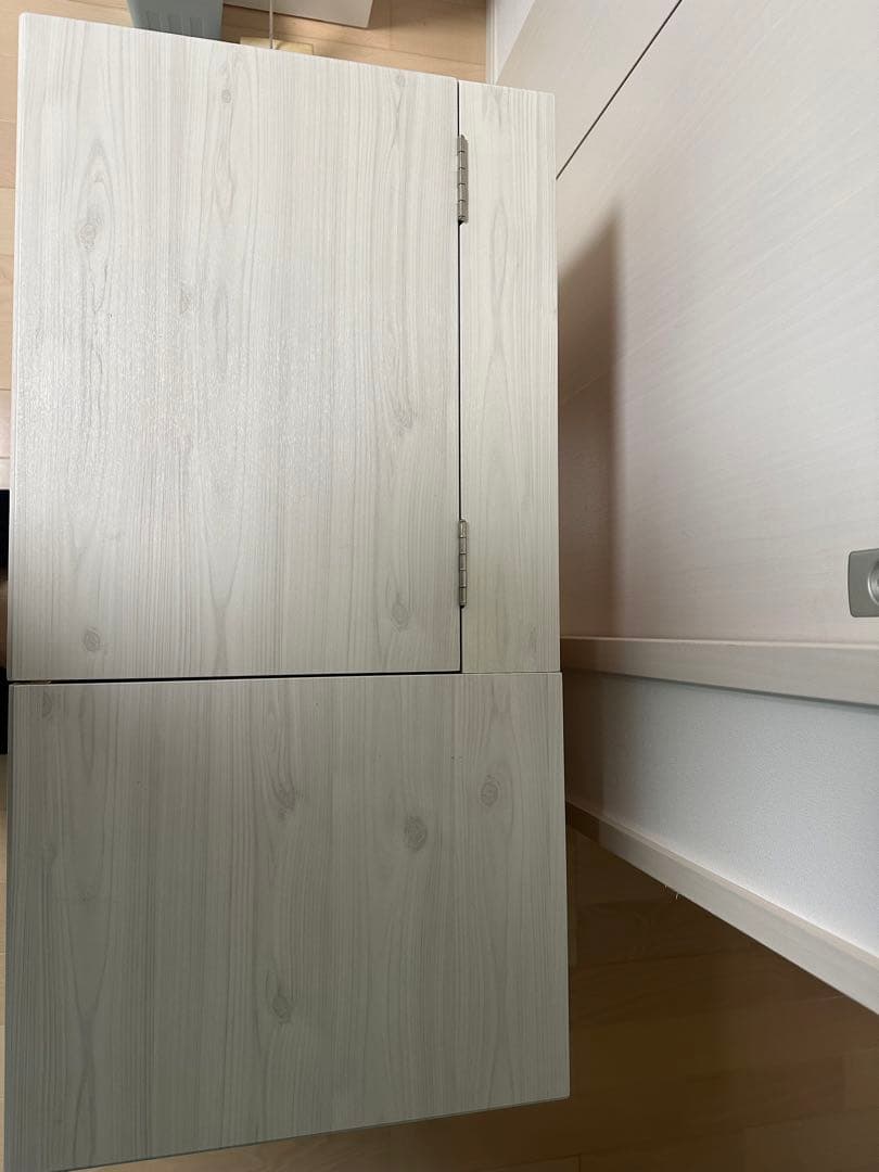 ホワイト ドレッサー ミラー付き コンパクト