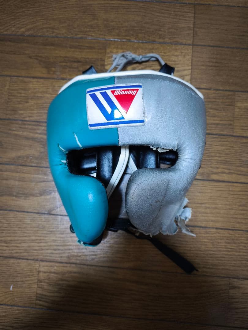 Winning ヘッドギア グリーン×シルバー×ブラック