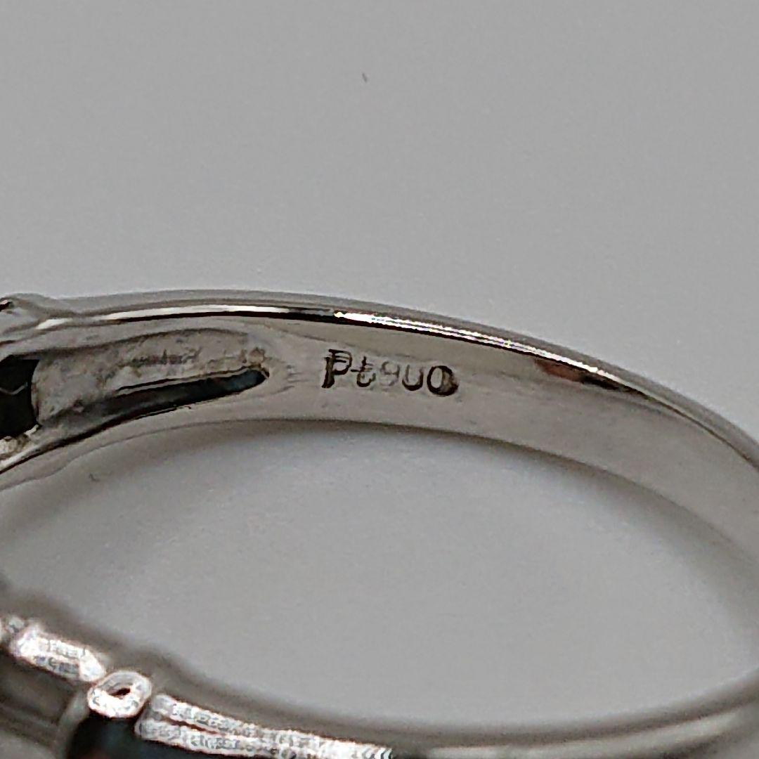 tacoable1カラット3粒天然ダイヤモンドリング テーパー付Pt900