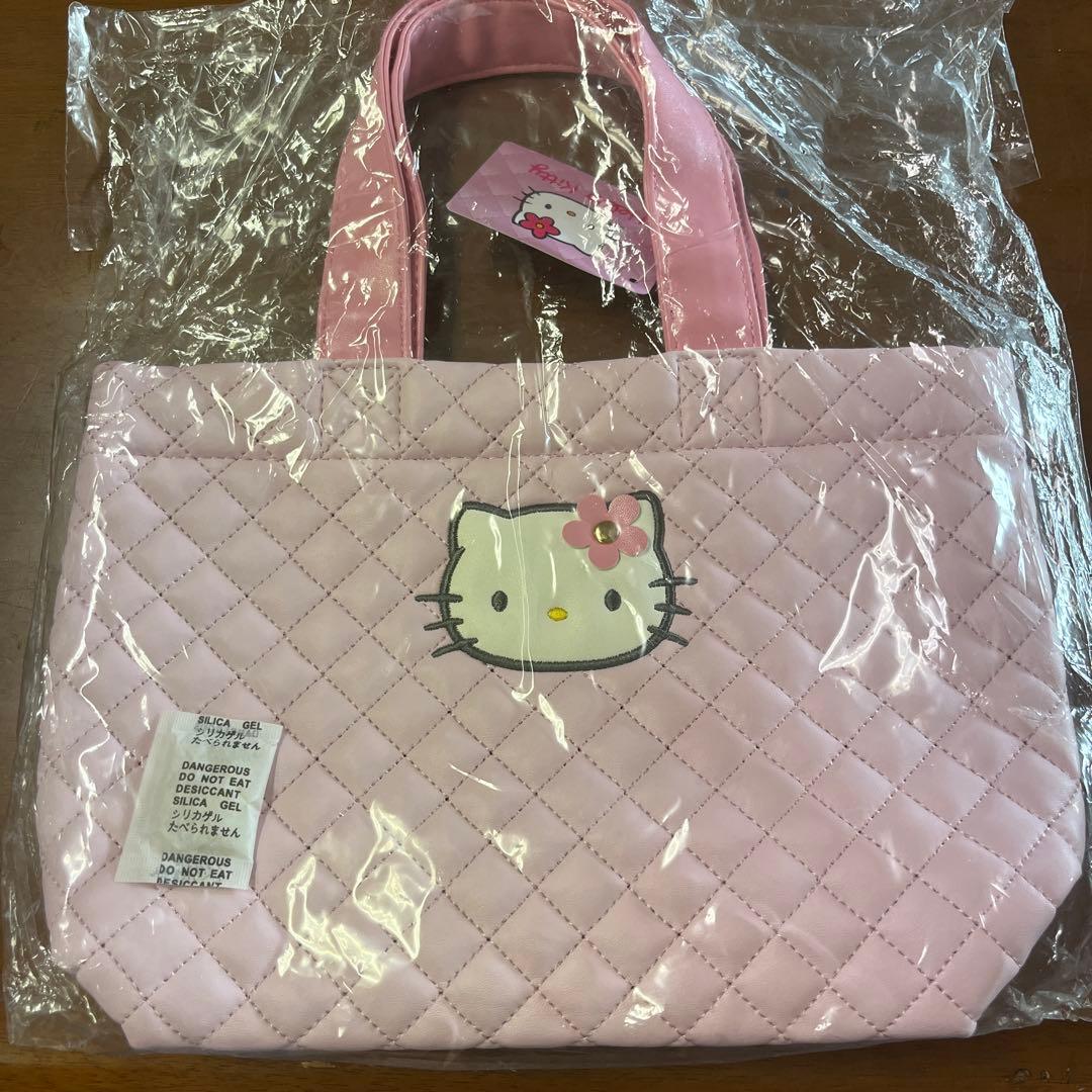 新品 未使用 サンリオ キティ キルトシリーズ トートバッグ