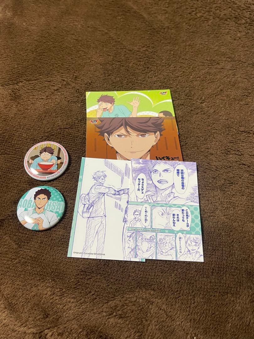ハイキュー　合同練習会　缶バッジ　ステッカー
