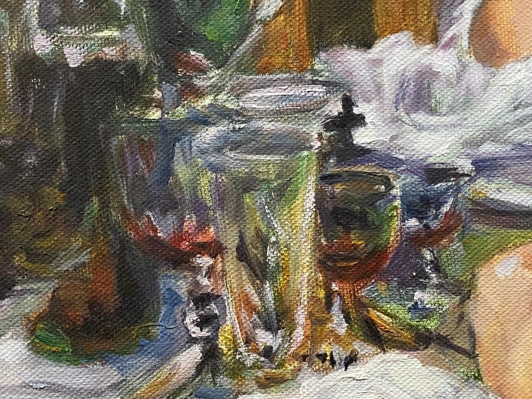 ピエール＝オーギュスト・ルノワール『舟遊びをする人々』手書き　模写　複製画①