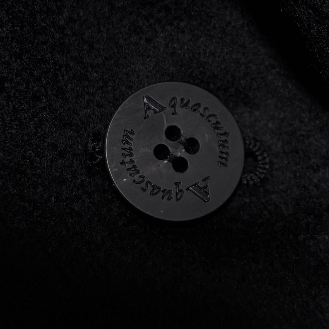 【未使用級】 アクアスキュータム レオパード カシミヤ100% チェスターコート