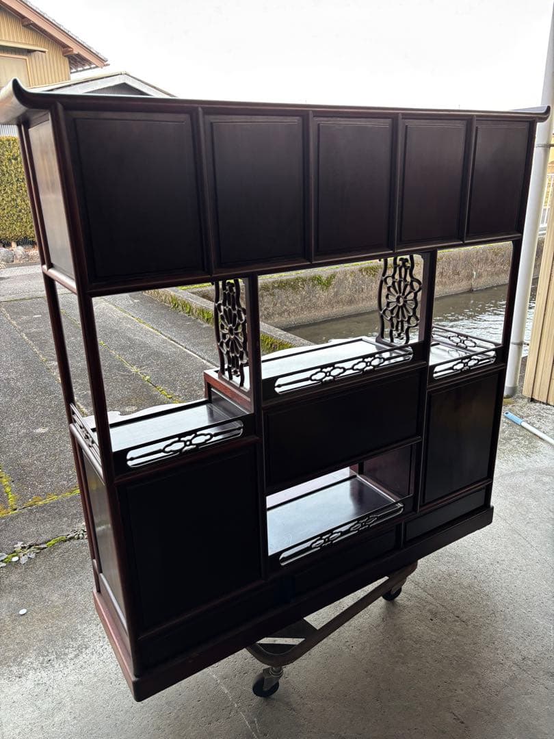 高級 茶棚 唐木家具 茶道具 和家具 岐阜県揖斐郡池田町