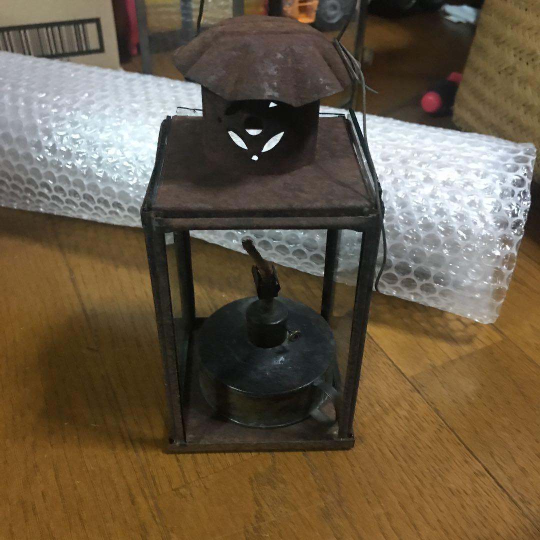 貴重　煙突ランプ　大正時代から昭和初期　鉄製