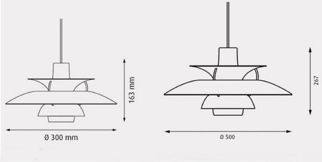 ルイスポールセン PH5 mini リプロダクト　ブルーグラデ　30㎝