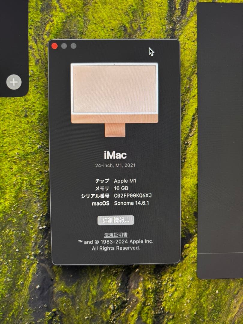 imac 24inch 2021モデル　M1 16GB 1TB オレンジ