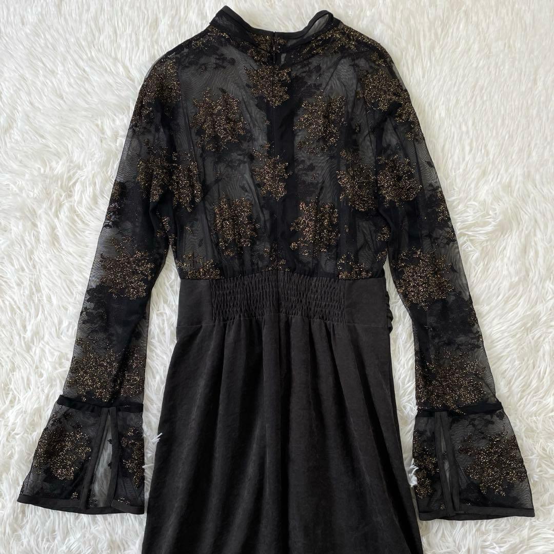 【美品】Ameri FLOWER LACE DRESS インナーキャミ欠品 M