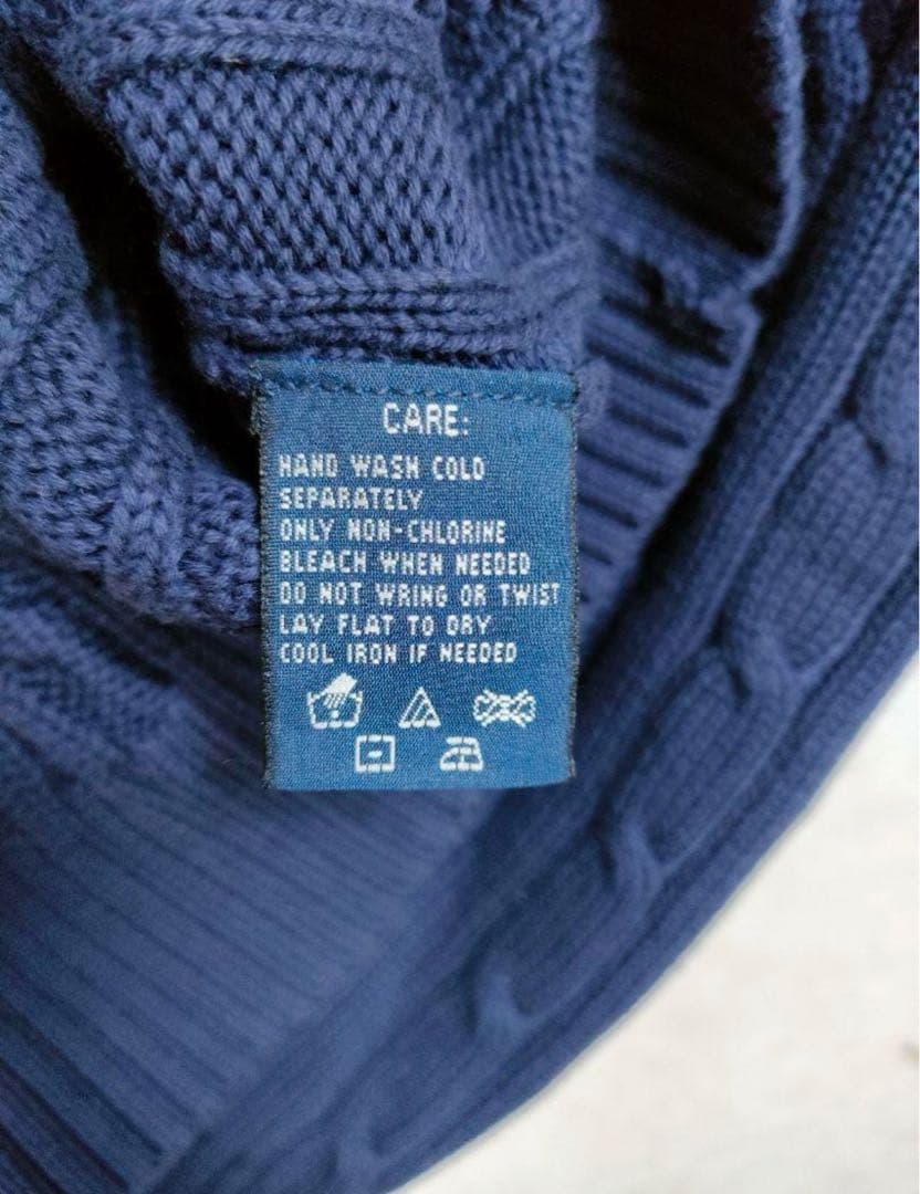 ラルフローレン　ケーブルニット半袖ポロシャツ　ポロラルフローレン