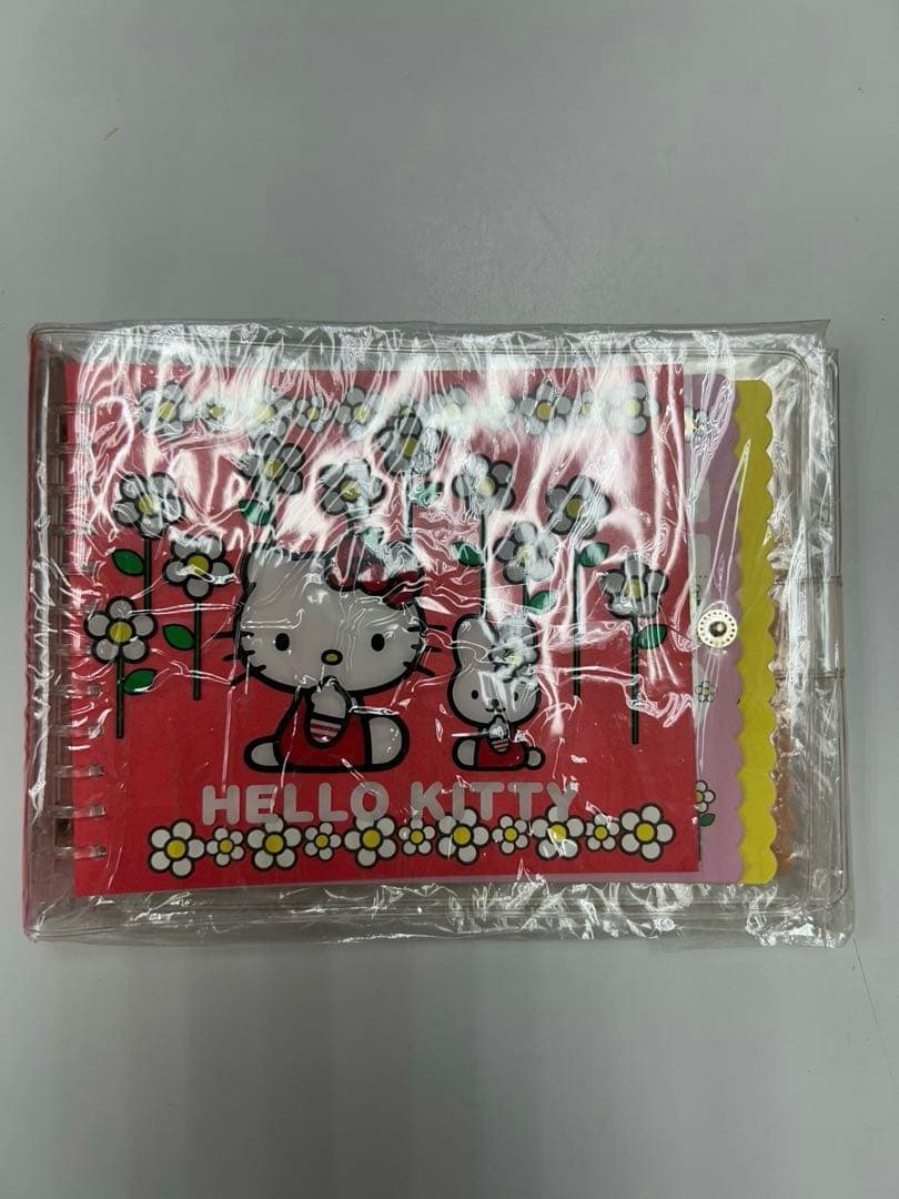 ＊未使用＊ サンリオ　ハローキティ　サイン帳　プロフィール帳　花　赤　レトロ